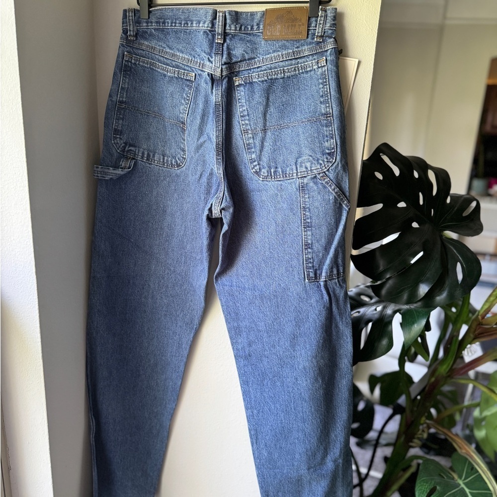 Old Mill Relaxed Fit Blue Jeans for Men - Picture 3 of 4